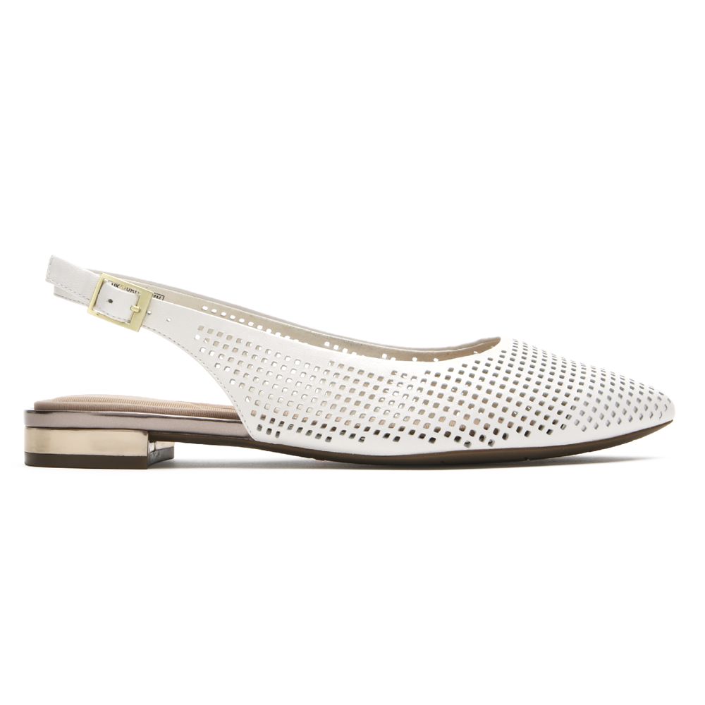 Sandale Rockport Dama Total Motion Adelyn Slingback plată Albi - Romania 8527-DJKBM